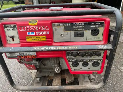 Runs first pull. Acquired this from an auction. Was used by Toronto Fire Dept. Good for camping trai...