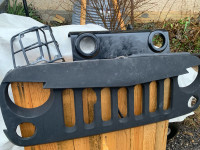 Jeep JK Grill, Bumper centre cover and Tail light guards 
