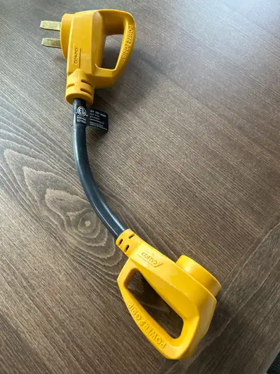 RV Power Adapter - 50A to 30A Heavy Duty Bought on a holiday to adapt power for a rental RV to a cam...