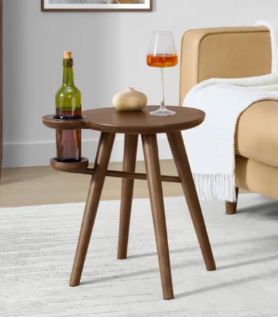 Grady Dawn Wine Side Table Dark Brown, View more