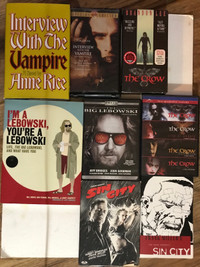  Movie Collections - vhs,dvd,book 