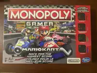 Hasbro Monopoly Gamer Mario Kart Game Brand New 