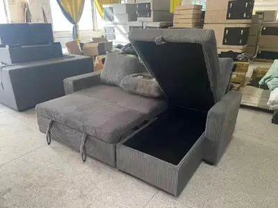 Comfortable Sectional Sofa Bed Pullout Storage Sofa Set, View more