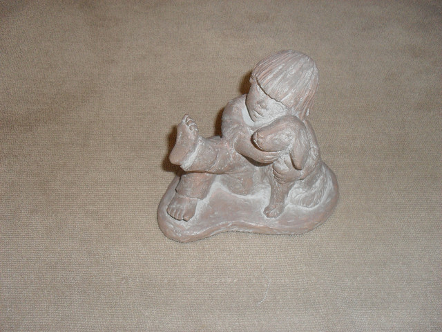Austin Sculpture of Boy with Dog in Arts & Collectibles in Bedford - Image 3