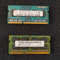 Mémoire RAM DDR 3 et 4 pour Laptop 2Go, 4Go et 8Go