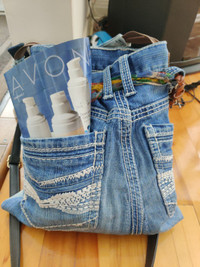 Fabrications : Sacs Jeans Recyclés Fait À La Main-Sur demande !