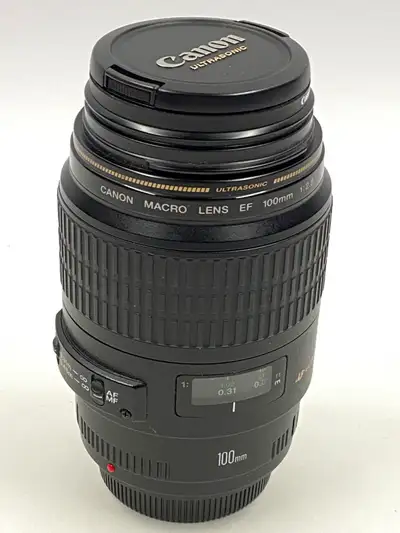 Canon EF 100mm f2.8 Macro Ultrasonic Lens. Like New Condition., View more