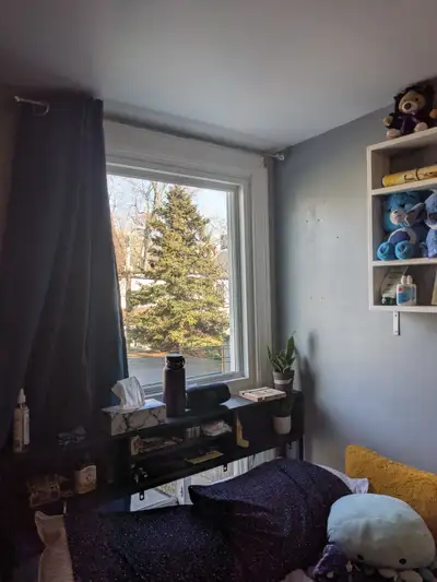 What the tin says. Room for rent in 6 bedroom shared house, starting May 1. Kitchen, living room, 2...