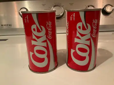 Vintage steel Coca-Cola Cans , View more