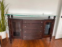 Glass top cabinet