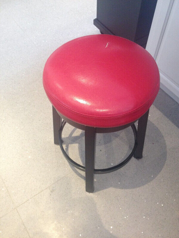 Solid wood Red Stools - 2 stools sold as a pair Rg $360.00 in Other in City of Toronto