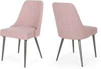 New Christopher Knight Dawn Modern Fabric Dining Chairs - Pair