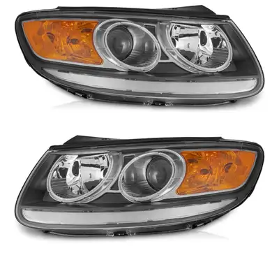 Used like new Headlights Assembly for 2007-2012 Hyundai Santa Fe, Headlamp Replacement Driver & Pass...