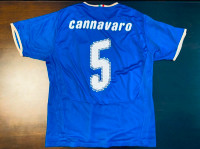 2007-2009 Super Rare Italy Euros Home Jersey - Cannavaro #5 - XL