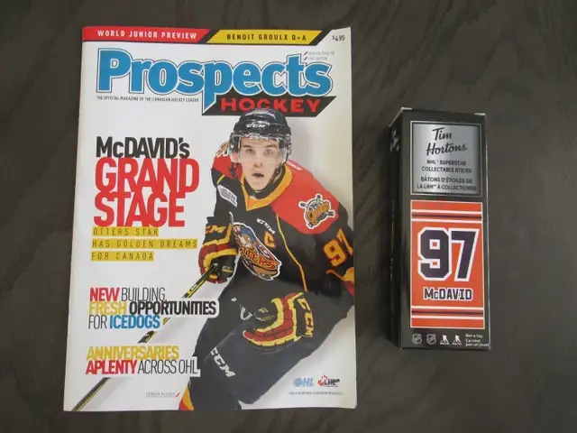 Edmont0n Oilers Goalie Stick, McDav1d OHL Mag SEE DESCR in Hockey in Brantford - Image 3