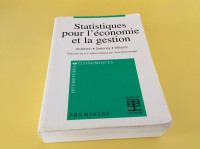 Livre: Statistiques pour l’économie et la gestion 