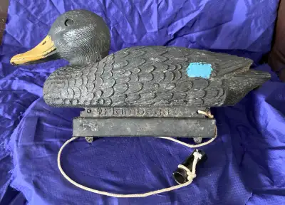 Vtg Flambeau Plastic Duck Decoy Black Male 1988 Made in U.S.A., View more