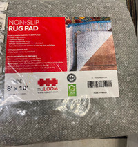 Non slip rug pad 8x10