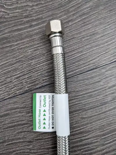 3/8" comp Stainless Steel Water Hose Faucet Connector Braided, View more