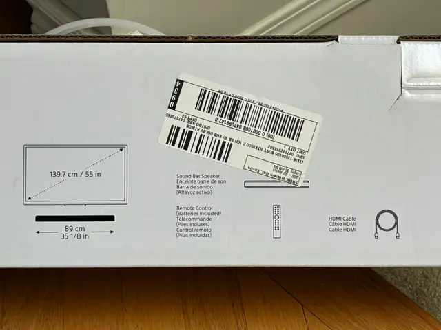Sony Soundbar HT-X8500 2.1ch Dolby Atmos with built in subwoofer in Stereo Systems & Home Theatre in Strathcona County - Image 10