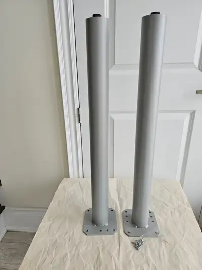 Pair of 28” H Aluminum Alloy Heavy-Duty Table Leg stand base, View more