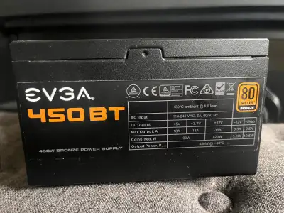 EVGA PC power supply 450w , View more