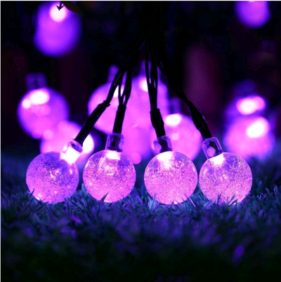 Solar Led small Crystal Bulbs 22ft 30 leds, View more