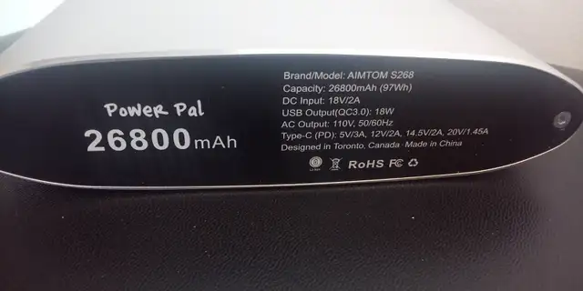 AIMTOM Portable Power battery 80$ in General Electronics in City of Montréal - Image 3