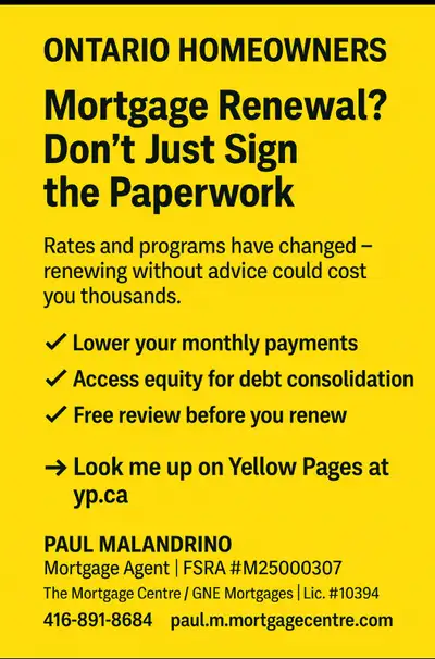 Ontario Mortgages, View more