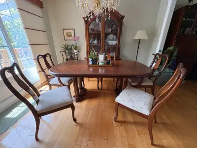 Solid Wood Dining Table with chairs, View more