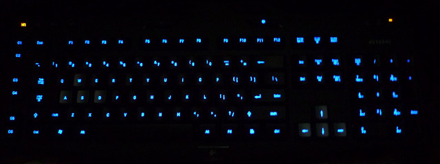 LOGITECH G105 illuminated LED Gaming Keyboard PC computer in Mice, Keyboards & Webcams in Sudbury