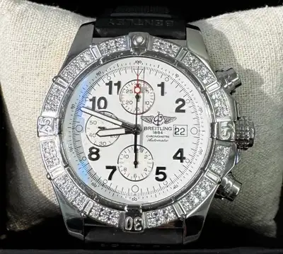 BREITLING Stainless Steel Diamond Bezel Super Avenger 48mm, View more