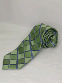 Michael Kors Neck Tie Light Green Blue 100% Silk