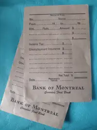 1948 Enveloppe Bank of Montreal Paymaster's