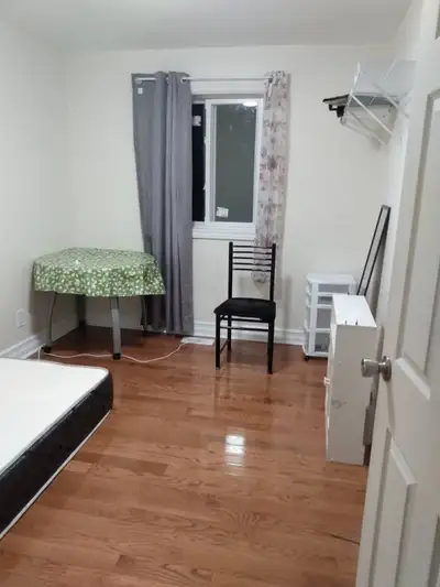 A clean, bright furnished room is available