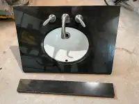 Bathroom Counter Top c/w Taps and Sink For Sale