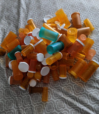 77 Pack Empty Bottles with Caps for Prescription Medication