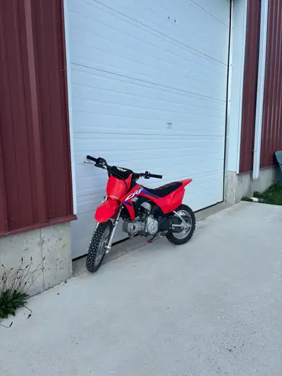 2023 crf 110 with new bars , seat cover, bigger pegs , rear tube 3250 obo Or trade