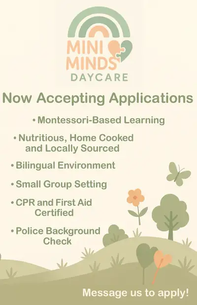 Mini Minds Daycare - Now Accepting Applications!, View more