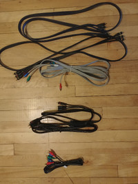 5 Câbles composante neufs Monster, Ultralink, Electrohome, etc.