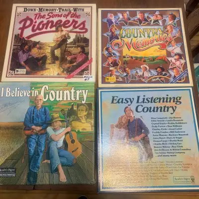 Country music LP records boxed sets x24, View more