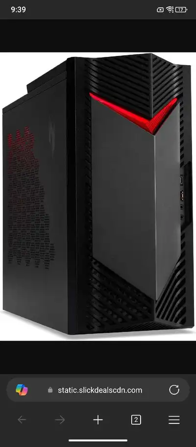 Nitro 50 gaming desktop, View more