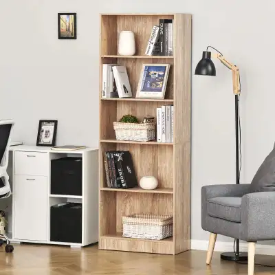 5-Tier Bookcase, Storage Bookshelf, Display Shelves with Adjusta, View more
