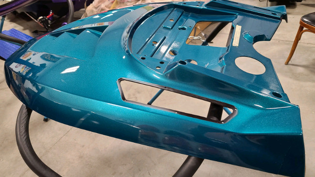 Polaris Teal Evolved Snowmobile Hood in Snowmobiles Parts, Trailers & Accessories in Regina - Image 3