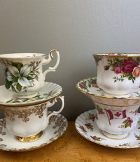 Unique and Rare Collection of Royal Albert and Other Teacups and
