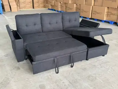 Brand New stylish sofa bed with storage, View more