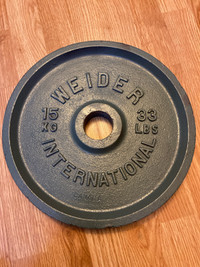 Weider 33 lbs Olympic weight plate