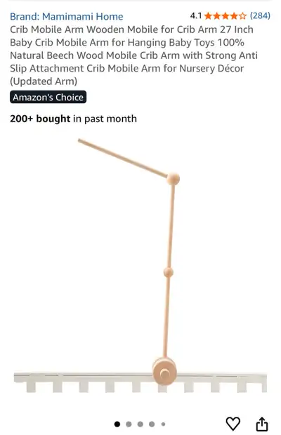 Mamamimami Crib Mobile Arm(new), View more