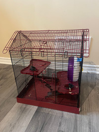Small animal cage + accessories 