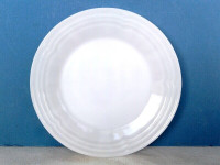 Hard to Find Fire King Three Bands Ivory Dinner Plate